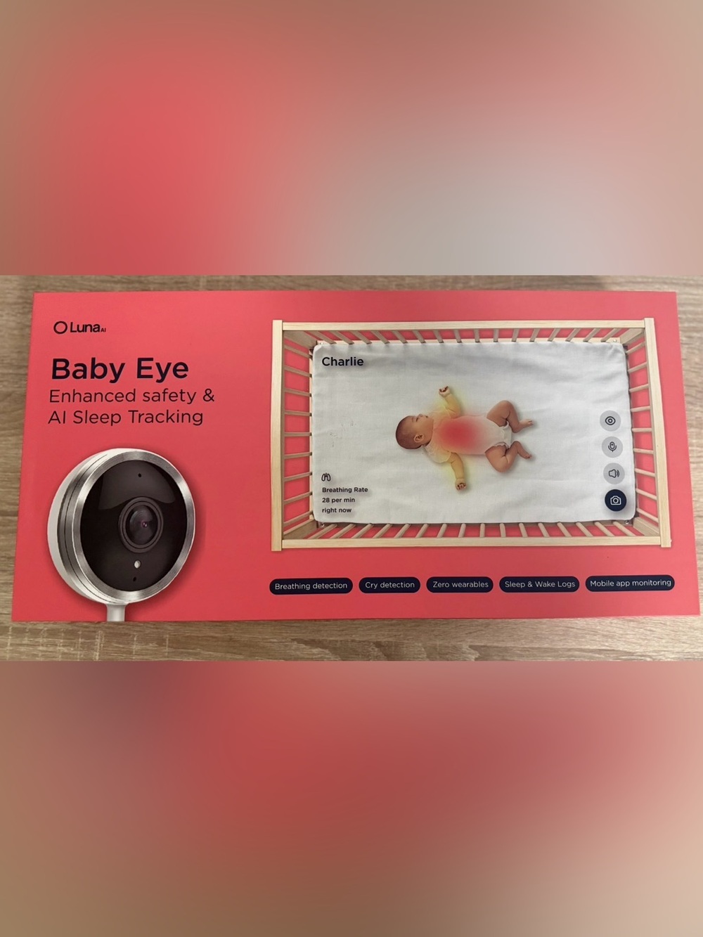 LunaAI Baby Eye Camera & Stand – White